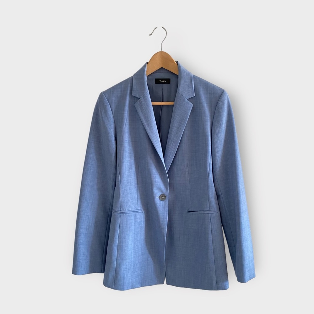 THEORY Blue Blazer Sz 6